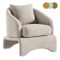Fotel Wide Boucle Upholstered by Orren Ellis - Rivera 3D