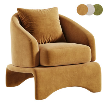 Крісло  Wide Boucle Upholstered by Orren Ellis 3D модель