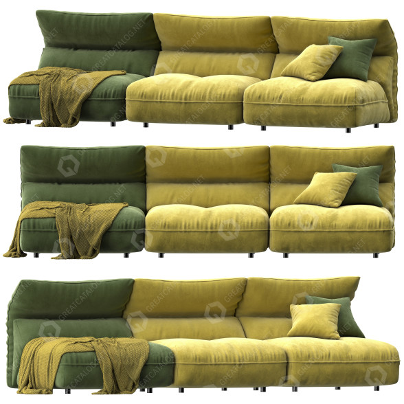 Sofá Rosini Home Ibiza Modelo 3D