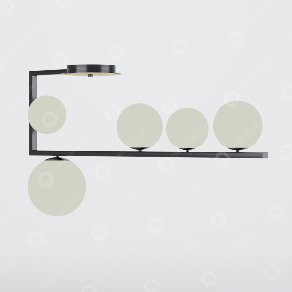 Lámpara colgante Ideal lux Birds Pl 5 Modelo 3D