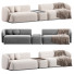 Диван Meridiani Rene Set 4 - Rivera 3D