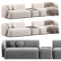 Диван Meridiani Rene Set 4 - Rivera 3D