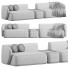 Диван Meridiani Rene Set 4 - Rivera 3D