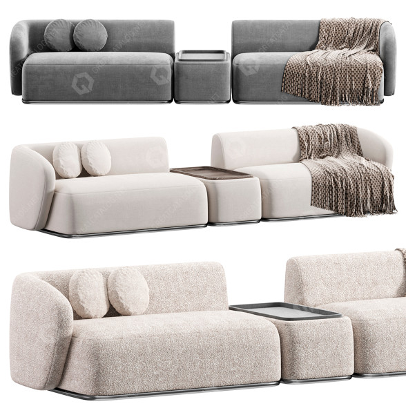 Диван Meridiani Rene Set 4 3D модель