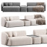 Диван Meridiani Rene Set 4 - Rivera 3D