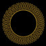 Декор Gold Leaf Design Group Wire Leaf Disc Wall Art - Ginex