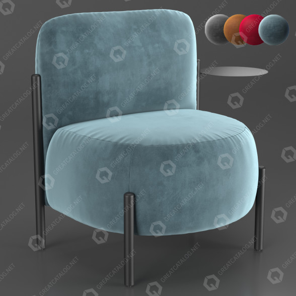 Fauteuil Bolzan Flag modèle 3D