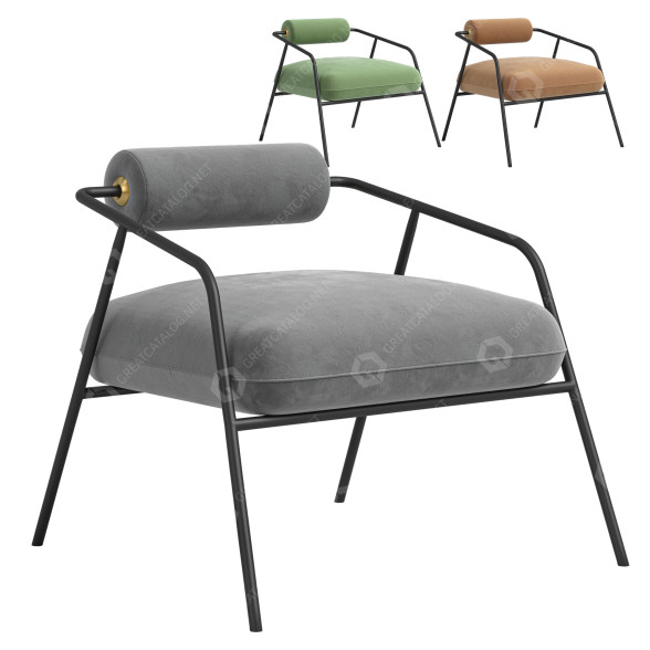 Fotel Anthropologie Cyrus model 3D
