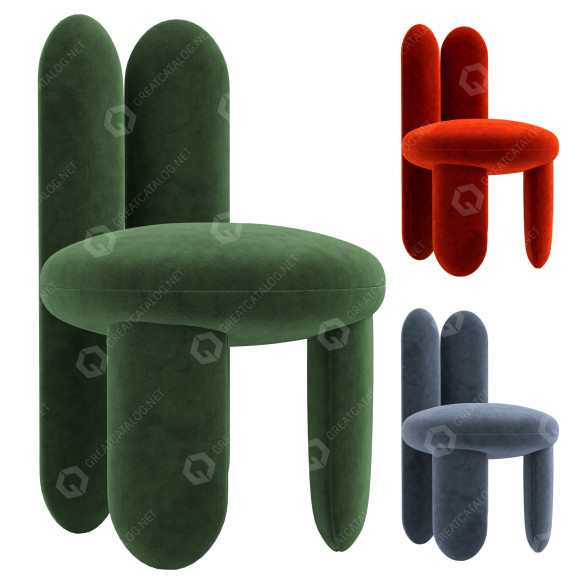 Silla Royal Stranger Glazy Modelo 3D