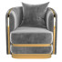 Fauteuil Balmain Blush Velvet Gold - Jasurbek