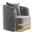 Fauteuil Balmain Blush Velvet Gold - Jasurbek