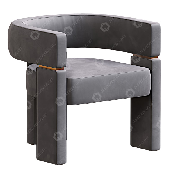Armchair Fendi Casa Margaret 3D model