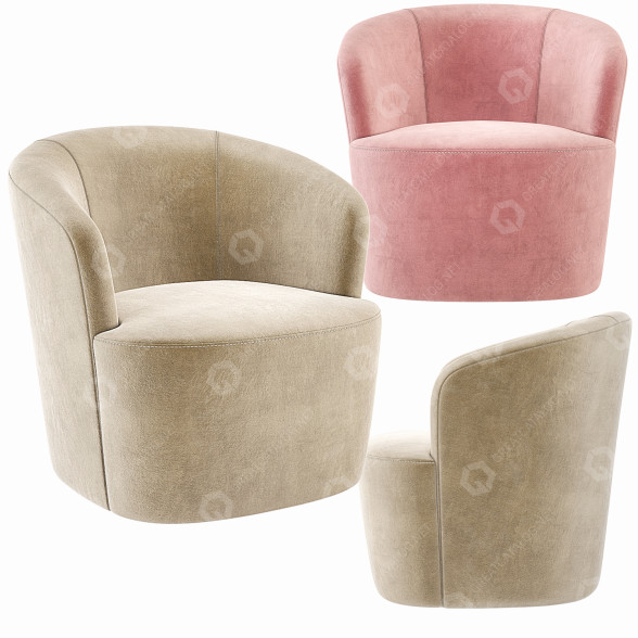 Fauteuil Swoon Ritz modèle 3D