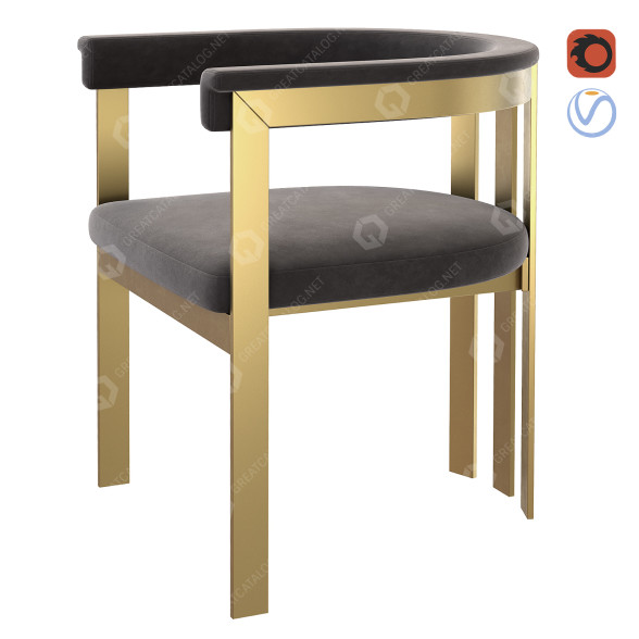 Silla Eichholtz Clubhouse Modelo 3D