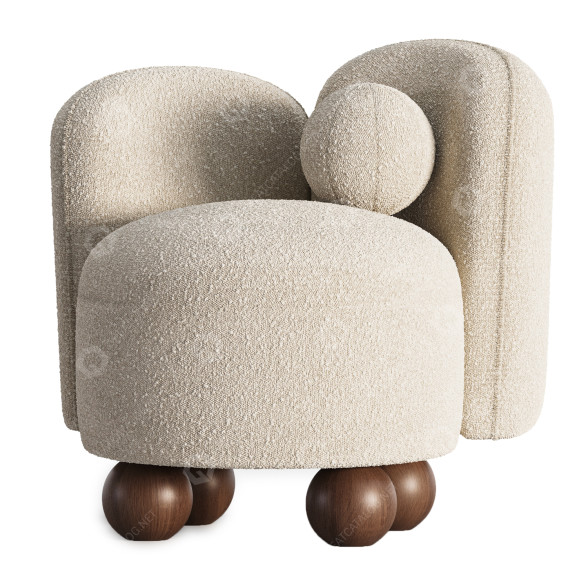 Sessel Noho Home Manon 3D-Modell