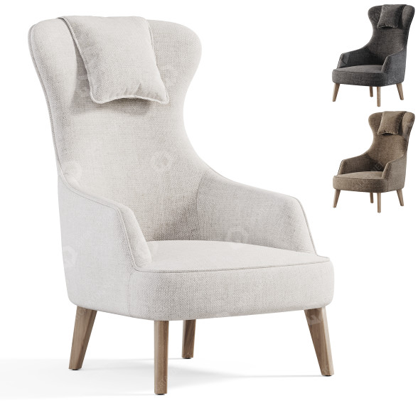 Sessel Fuga Mobilya Lins 3D-Modell