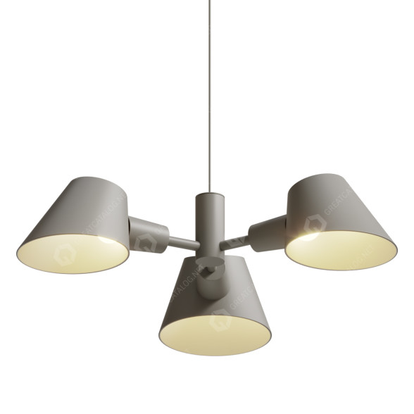 Люстра Nordlux Stay 3-Spot Pendant Grey 3D модель