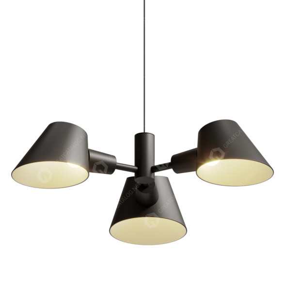 Люстра Nordlux Stay 3-Spot Pendant Black 3D модель