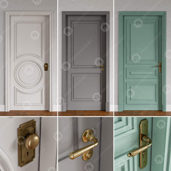 Puertas Conjunto 4 Modelo 3D