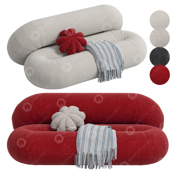 Sofa i otomana Sancal Loop model 3D