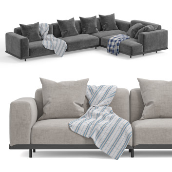 Sofa  Arflex Claudine L Model 3D
