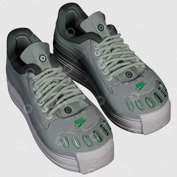 Взуття Nike Gray 3D модель