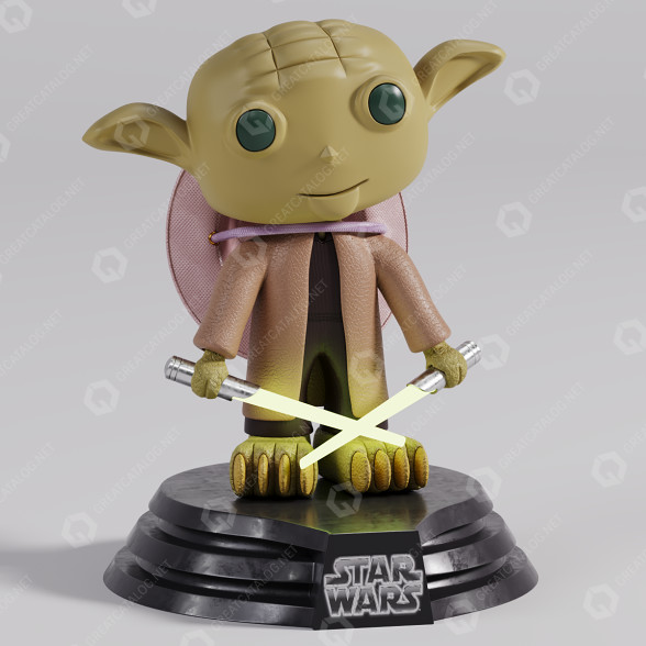 Статуетка Funko Yoda 3D модель