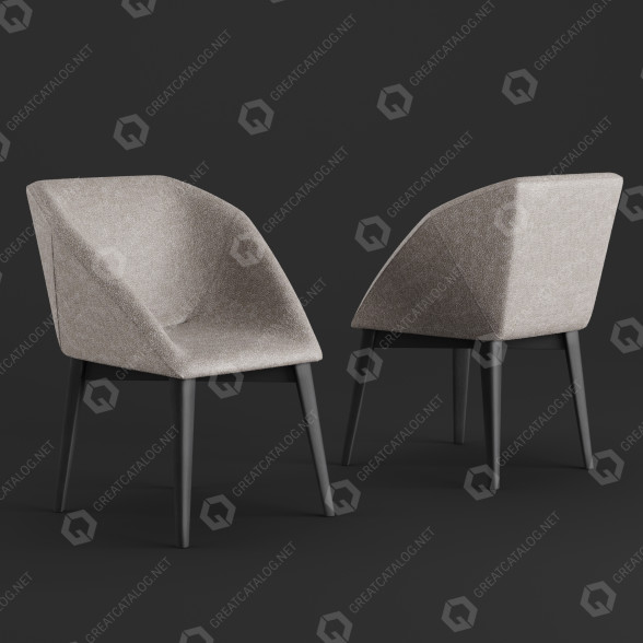 Stuhl W-Hexagon 3D-Modell