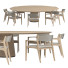 Table and Chairs Estudiobola Helga and Materic - Jasurbek