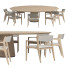 Table and Chairs Estudiobola Helga and Materic - Jasurbek