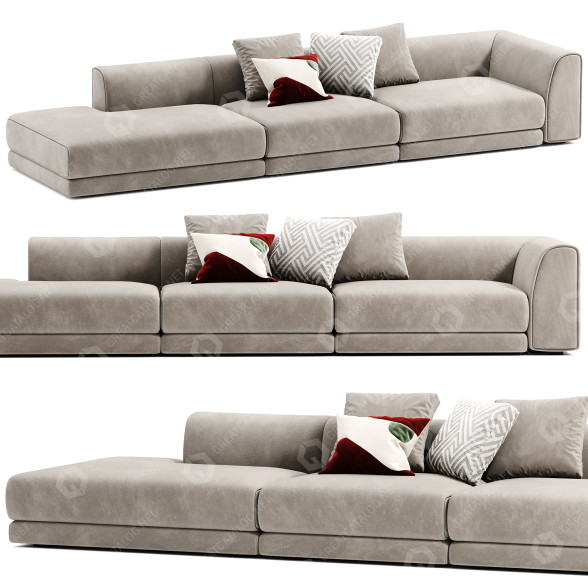 Sofa Baxter Rafael 2 3D-Modell