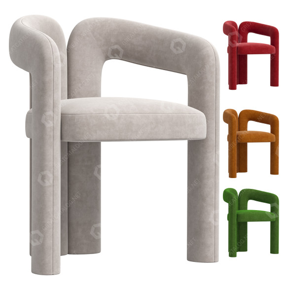 Chair Cassina Dudet 3D model