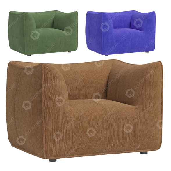 Sessel B&B Italia Le Bambole Manila 2 3D-Modell