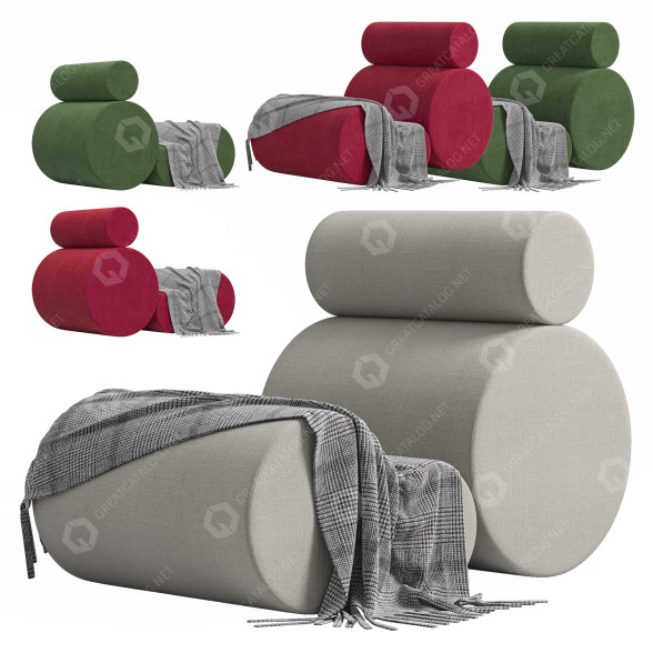 Fauteuil 1stDibs Century Tubular modèle 3D