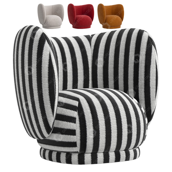 Крісло ferm LIVING Rico Louisiana 3D модель