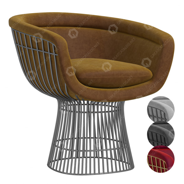 Armchair Knoll Early by Warren Platner 3D model
