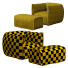 Sillón y otomana MDF Italia Mia - Jasurbek