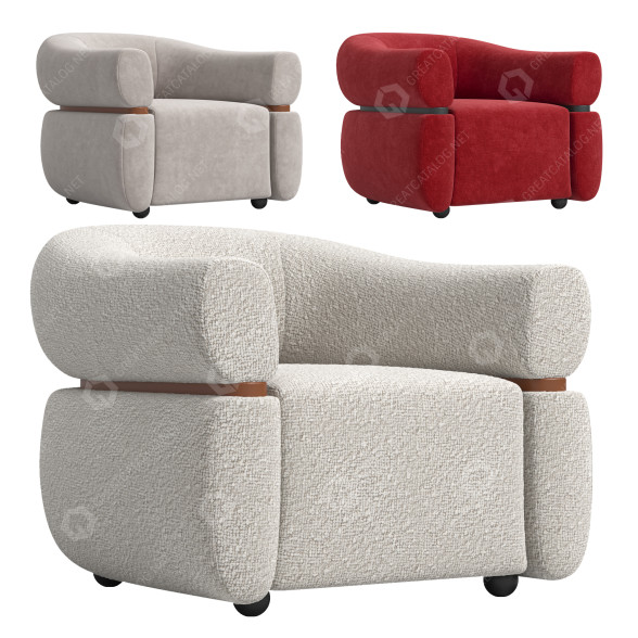Fotel Noho Home Rolf model 3D