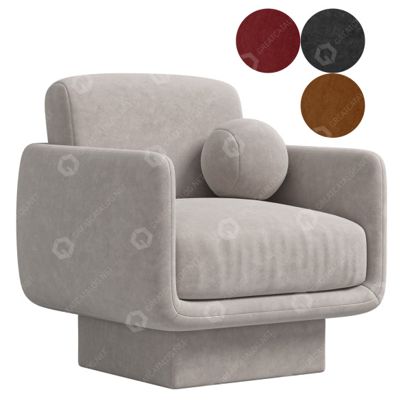 Fotel Gallotti&Radice Lilas model 3D