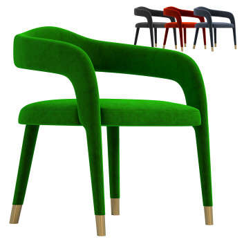 Krzesło  TOV Furniture Lucia Velvet Model 3D