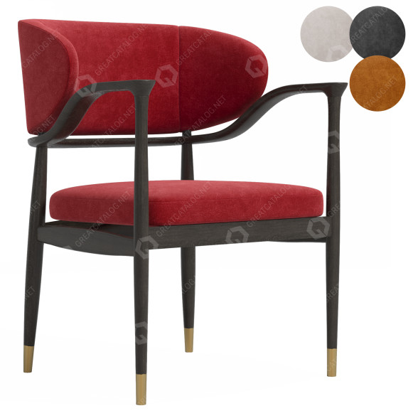 Krzesło Mezzo Collection Mason model 3D