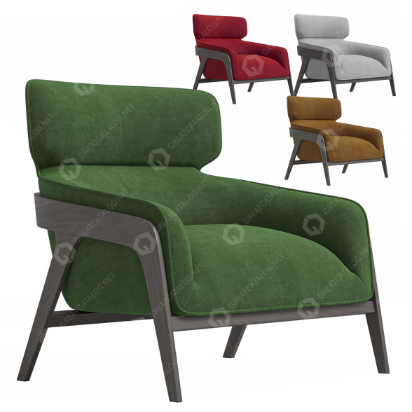 Fauteuil Sunpan Maximus Lounge modèle 3D