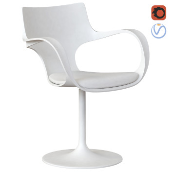 Silla  Sovet Flute Swivel Modelo 3D