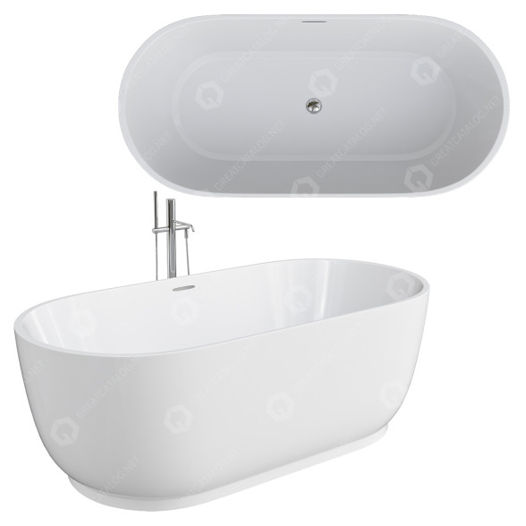 Ванна Duravit White Ceramic 3D модель
