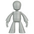 Spielzeug 3D Robot Character Design Isolated - Ginex