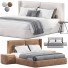 Bett und Nachttischchen The High Wall Henry - Theorema