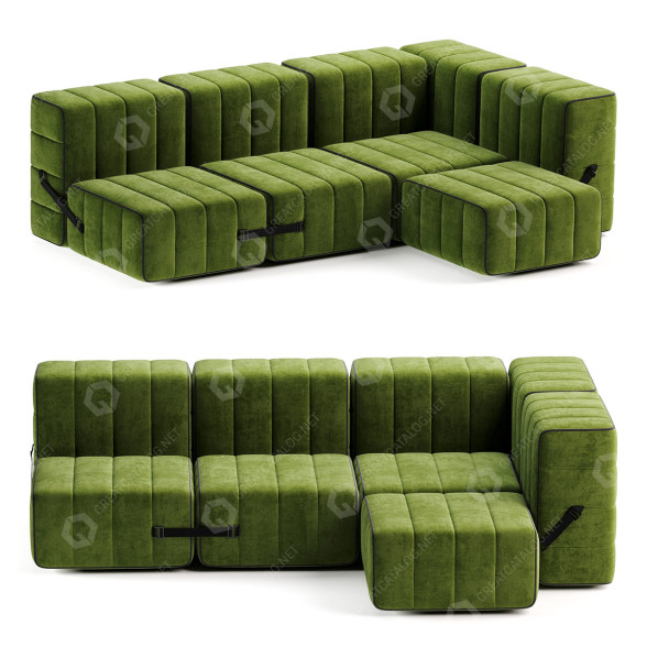 Диван Ambivalenz Curt Modular 3D модель
