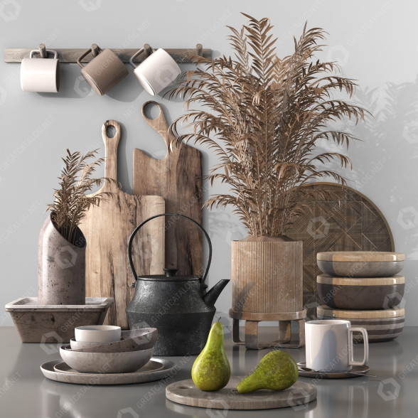 Декор Kitchen Accessories 027 3D модель