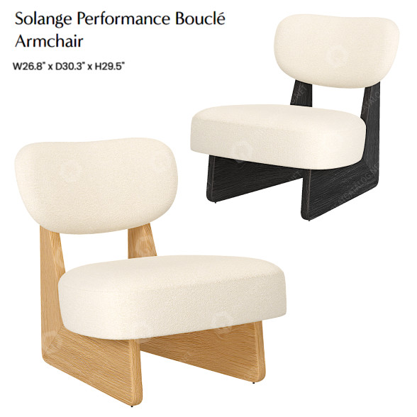Sessel Castlery Solange Performance Boucle 3D-Modell