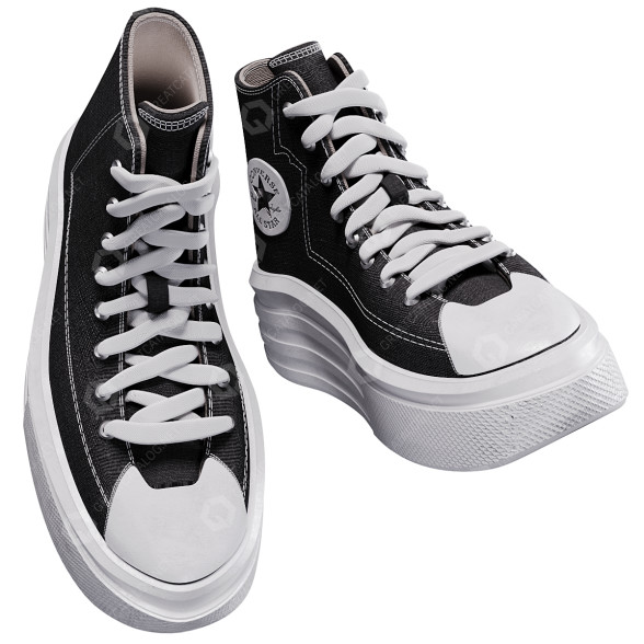 Footwear Converse Chuck Taylor All Star Move 3D model